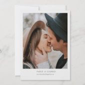 Detroit Michigan Watercolor Hochzeit Einladung (Rückseite)