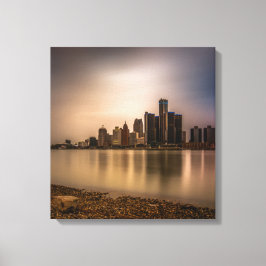 Detroit Michigan Wrapped Canvas Art 16,80 X 17,50 Leinwanddruck