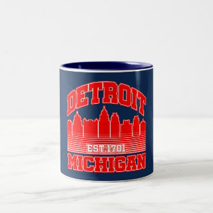 Detroit, Michigan Zweifarbige Tasse
