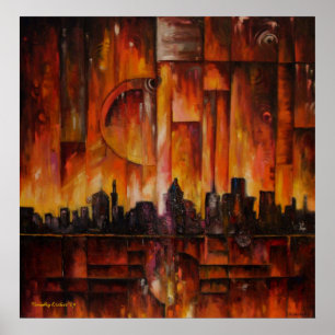 Detroit Motown Massive - Gerahmt Print Poster