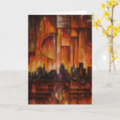 Detroit Motown Massive - Grußkarte Karte (Gelbe Blume)