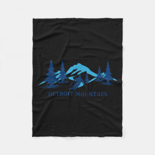 Detroit Mountain Minnesota Skigebiet Skifahren Ski Fleecedecke