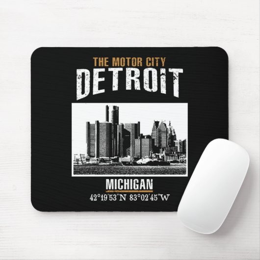 Detroit Mousepad (Mit Mouse)