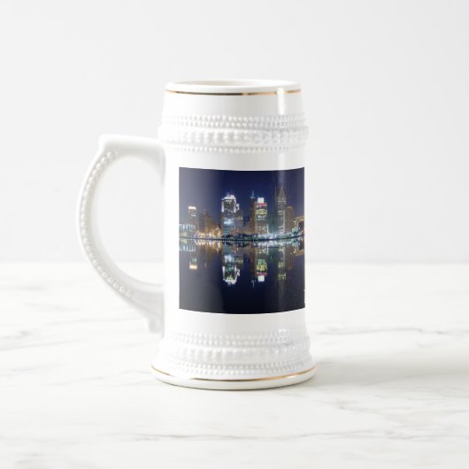 DETROIT NACHTS BIERGLAS (Links)