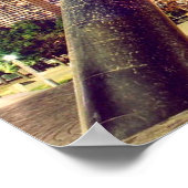 Detroit Night Skyline Poster (Ecke)