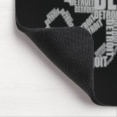 Detroit Octopus Art Mousepad (Ecke)