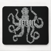 Detroit Octopus Art Mousepad (Vorne)