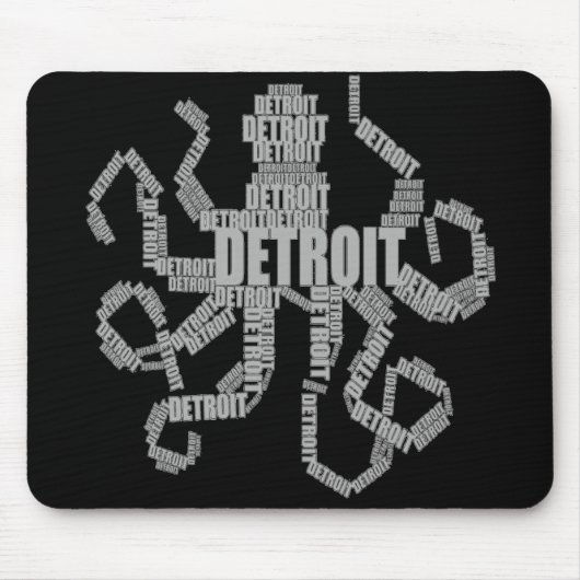 Detroit Octopus Art Mousepad (Vorne)
