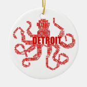 Detroit Octopus Keramikornament (Vorne)