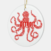 Detroit Octopus Keramikornament (Links)