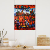 Detroit on My Mind IV Canvas Print Poster (Küche)