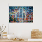 Detroit on My Mining I - Canvas Print Poster (Küche)