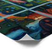 Detroit on My Mining I - Canvas Print Poster (Ecke)