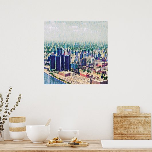 Detroit Painting Poster (Küche)