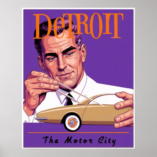 Detroit-Plakat Poster (Vorne)