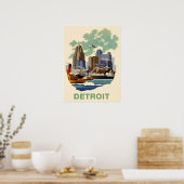 Detroit-Plakat Poster (Küche)