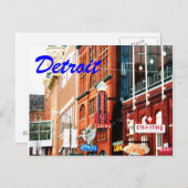 Detroit Postcard1 Postkarte (Vorne/Hinten)