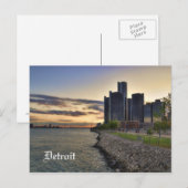 Detroit Postcard Postkarte (Vorne/Hinten)