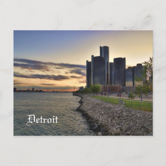 Detroit Postcard Postkarte (Vorderseite)