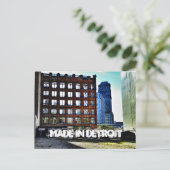 Detroit Postcard Postkarte (Stehend Vorderseite)