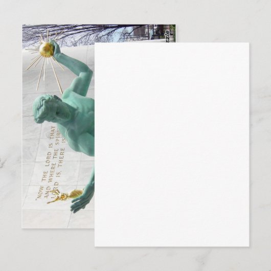 Detroit Postkarte (Vorne/Hinten)