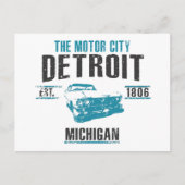 Detroit Postkarte (Vorderseite)