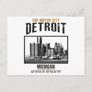Detroit Postkarte