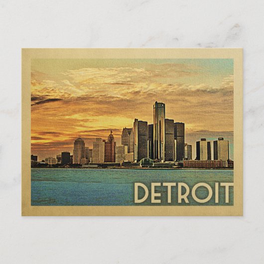 Detroit Postkarte (Vorderseite)
