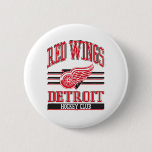 Detroit Red Wings Hockey Club Grau offiziell lizen Button