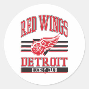 Detroit Red Wings Hockey Club Grau Offiziell Lizen Runder Aufkleber