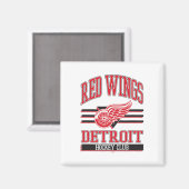 Detroit Red Wings Hockey Club Gray Officially Lice Magnet (Vorderseite/Rückseite)