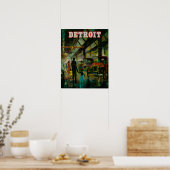 Detroit-Reiseposter Poster (Küche)