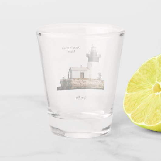 Detroit River helle Schnapsglas (Rückseite)