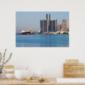 Detroit River Skyline Poster (Küche)