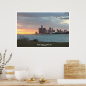 Detroit Riverscape Poster (Küche)