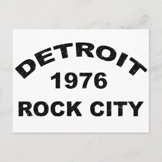 DETROIT ROCK CITY 1976 POSTKARTE (Vorderseite)