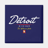 Detroit Script Magnet (Vorne)