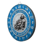 Detroit Sessel Quarterback Football Dartboard Dartscheibe (Vorderseite rechts)