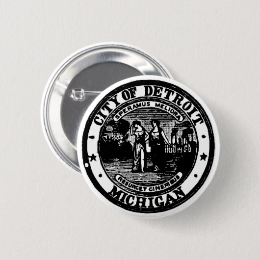 Detroit-Siegel Button (Vorne & Hinten)
