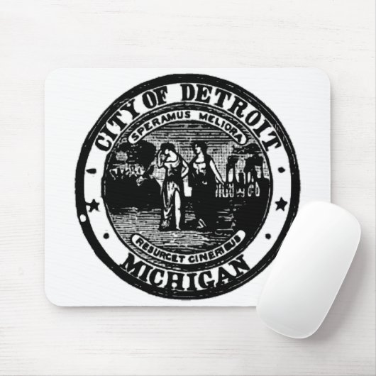 Detroit-Siegel Mousepad (Mit Mouse)