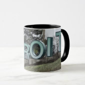 Detroit Sign Tasse (VorderseiteRechts)