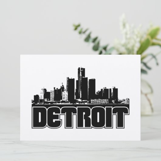 Detroit Skyline (Stehend Vorderseite)
