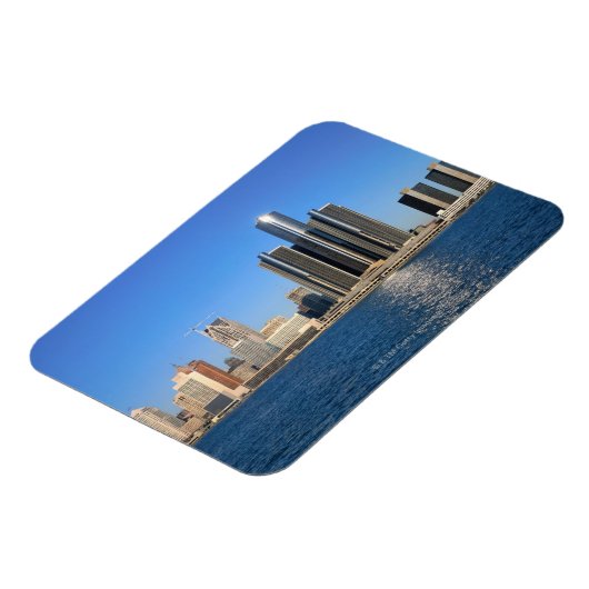 Detroit Skyline 2 Magnet (Linke Seite)