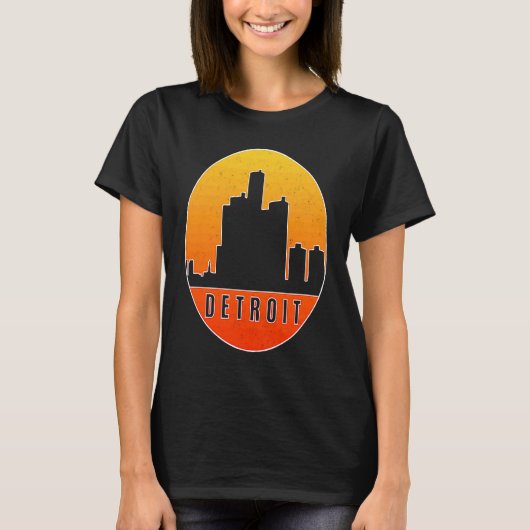 Detroit Skyline 3 T-Shirt (Vorderseite)