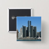 Detroit Skyline 4 Button (Vorne & Hinten)