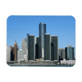 Detroit Skyline 4 Magnet (Horizontal)