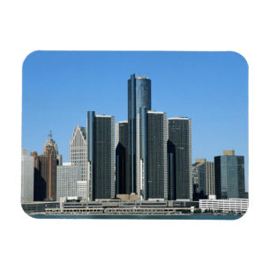 Detroit-Skyline 4 Magnet