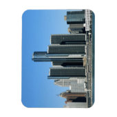Detroit Skyline 4 Magnet (Vertikal)