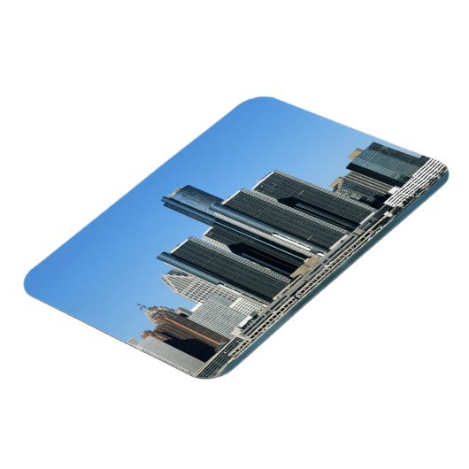 Detroit Skyline 4 Magnet (Linke Seite)