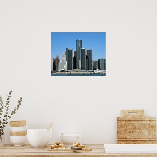 Detroit Skyline 4 Poster (Küche)